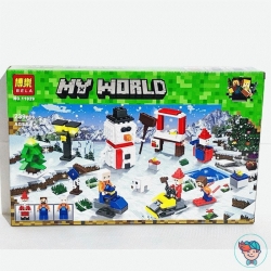 Конструктор Bela My World 11029 Зимние игры (Аналог Minecraft) 239 деталей