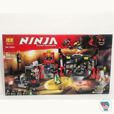 Конструктор Bela Ninja 10804 Штаб-квартира Сынов Гармадона (Аналог Ninjago 70640) 558 деталей