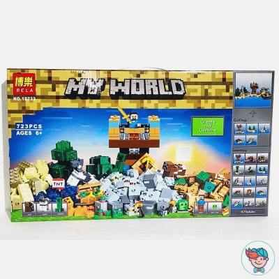 Конструктор Bela My World 10733 Набор для творчества (Аналог Minecraft 21135) 723 деталей