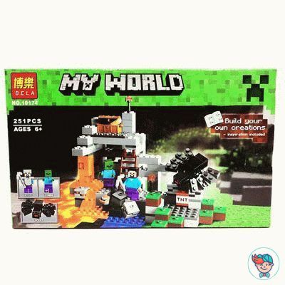 Конструктор Bela My World 10174 Пещера (Аналог Minecraft 21113) 251 деталей