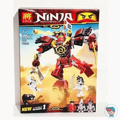 Конструктор Lele Ninja 31181 Робот-самурай (Аналог Ninjago 70665) 180 деталей