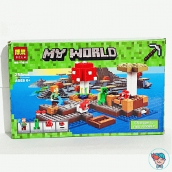 Конструктор Bela My World 10619 Грибной остров (аналог Minecraft 21129) 253 деталей