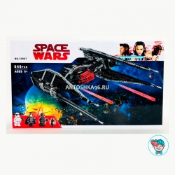 Конструктор Bela Space Wars 10907 Истребитель СИД Кайло Рена (Аналог Star Wars 75179) 648 деталей