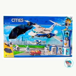 Конструктор Lari Cities 11210 Воздушная полиция: авиабаза (Аналог City 60210) 559 деталей