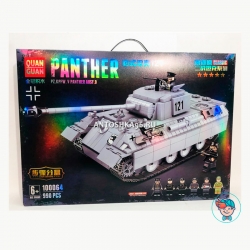 Конструктор Quanguan 100064 Танк Пантера (Panther) 990 деталей