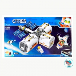Конструктор Lari Cities 11386 Лунная космическая станция (Аналог City 60227) 436 деталей