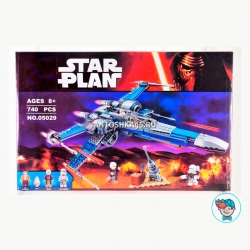 Конструктор Lepin Star Plan 05029 Истребитель X-Wing Сопротивления (Аналог Star Wars 75149) 740 деталей