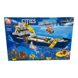 Конструктор Bela Cities 11617 Океан: исследовательское судно (Аналог City 60266) 793 деталей