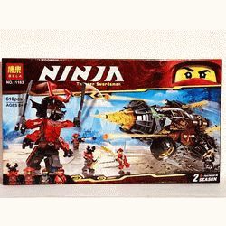 Конструктор Bela Ninja 11163 Земляной бур Коула (Аналог Ninjago 70669) 610 деталей
