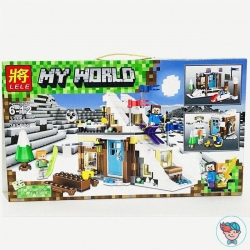 Конструктор Lele My World 33151 Зимние каникулы (Аналог Minecraft ) 383 деталей