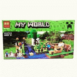 Конструктор Bela My World 10175 Ферма (Аналог Minecraft 21114) 262 деталей