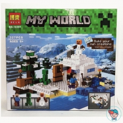Конструктор Bela My World 10391 Снежное убежище (Аналог Minecraft 21120) 327 деталей