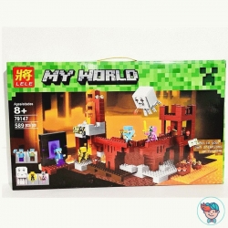 Конструктор Lele/Bela My World 79147 (10393) Подземная Крепость (Аналог Minecraft 21122) 571+ деталей