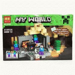 Конструктор Bela My World 10390 Подземелье (Аналог Minecraft 21119) 219 деталей