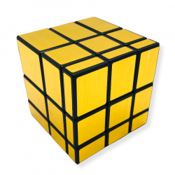 Головоломка Кубик Рубика / Головоломка Зеркальный Кубик 3х3 / Магический зеркальный кубик золотой