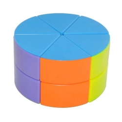Головоломка Кубик Рубика плоский Цилиндр / Головоломка шайба 2х3 / Головоломка Magic Cube / Игрушка головоломка мини цилиндр