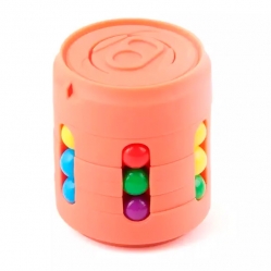 Головоломка-спиннер банка / Банка-головоломка-спиннер Cans Spinner Cube / Банка головоломка для пальцев оранжевая