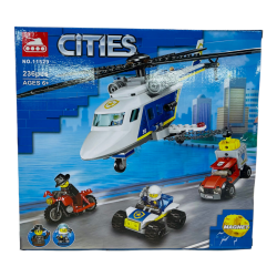 Конструктор Bela Cities 11529 Погоня на полицейском вертолете (Аналог City 60243) 236 деталей